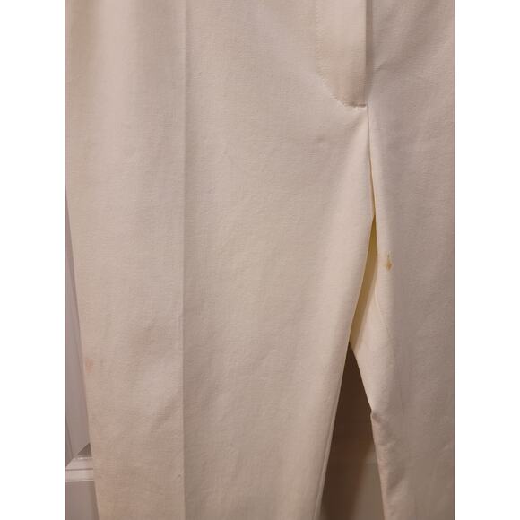 Frame Le High Flare Stretch Cotton Trouser White Pants - Picture 3 of 8